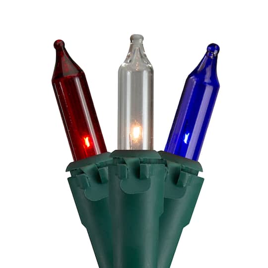 50ct. Red, White & Blue 4th of July String Lights
